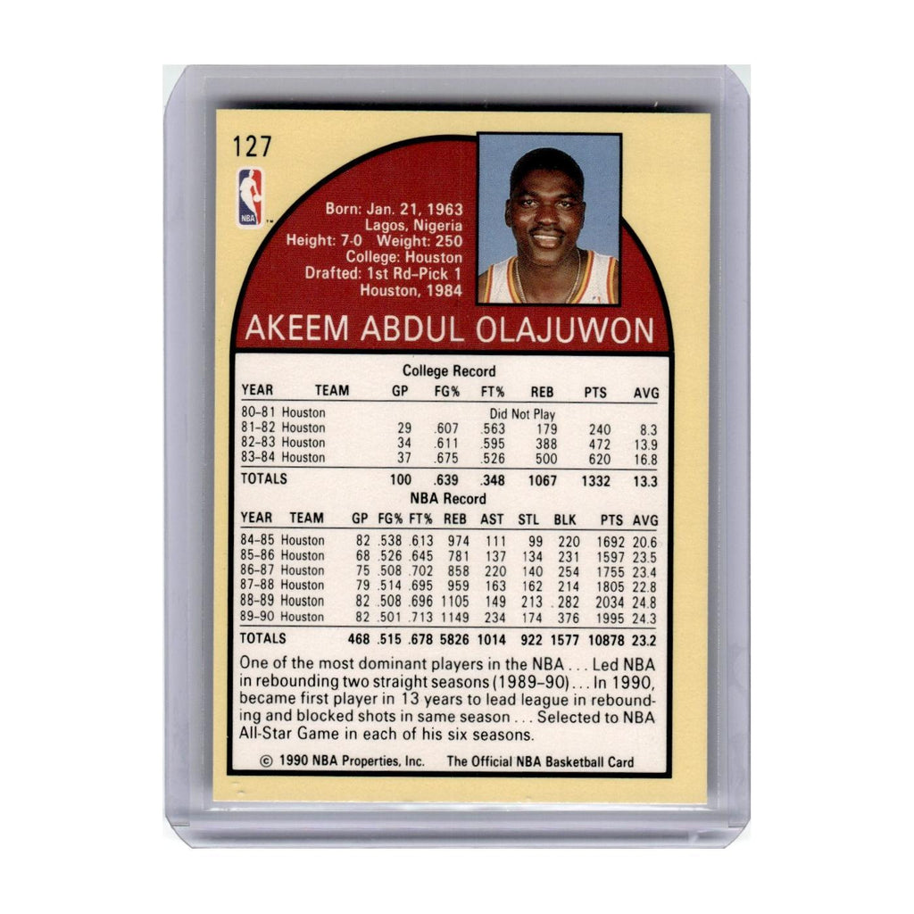 1990 Hoops Akeem Olajuwon Rockets #127