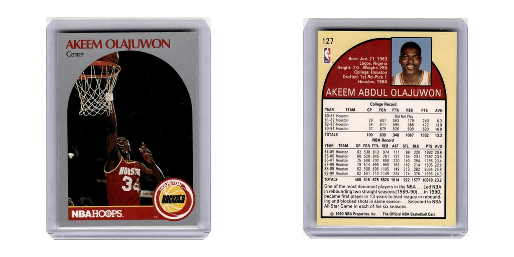 1990 Hoops Akeem Olajuwon Rockets #127