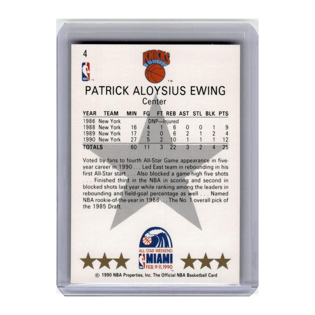 1990 Hoops Patrick Ewing Knicks #4