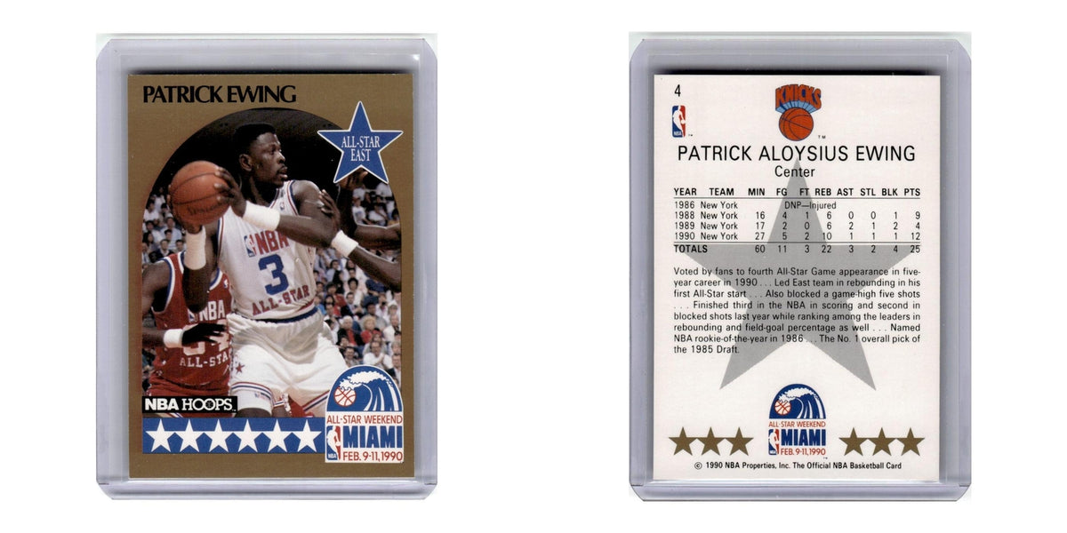 1990 Hoops Patrick Ewing Knicks #4