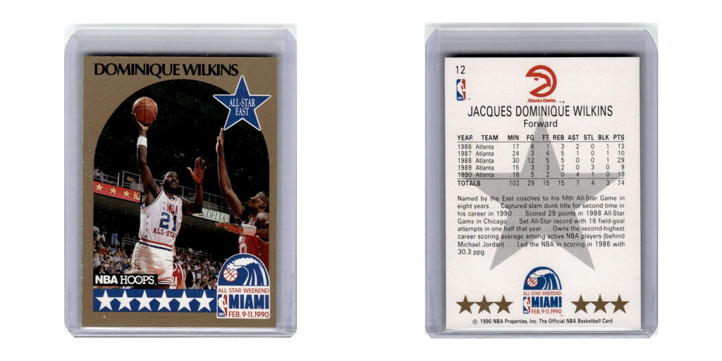 1990 Hoops Dominique Wilkins Hawks #12