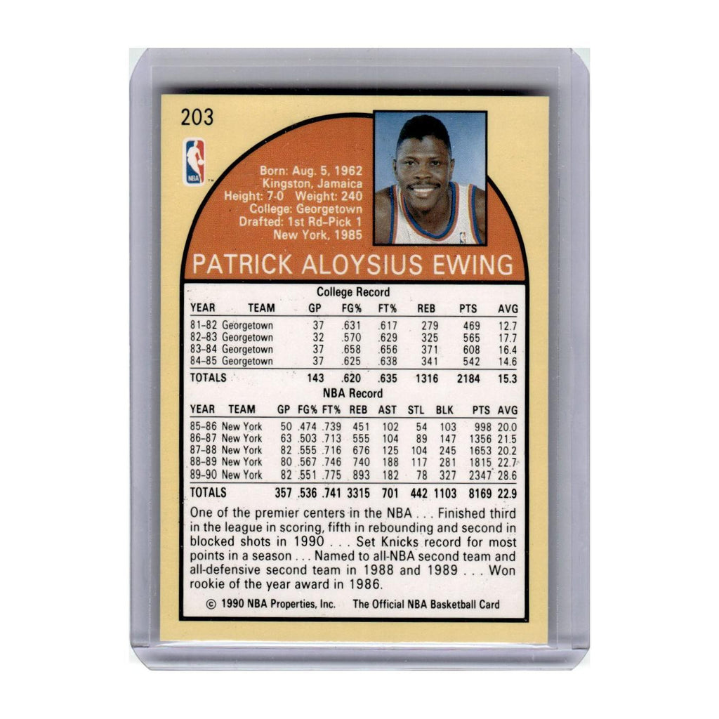 1990 Hoops Patrick Ewing Knicks #203