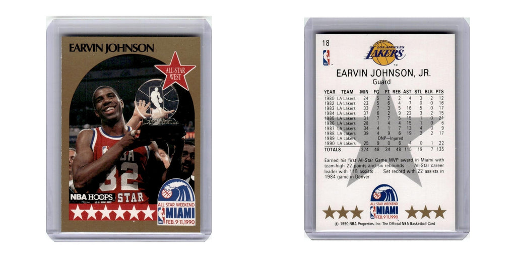 1990 Hoops Earvin Johnson Lakers #18