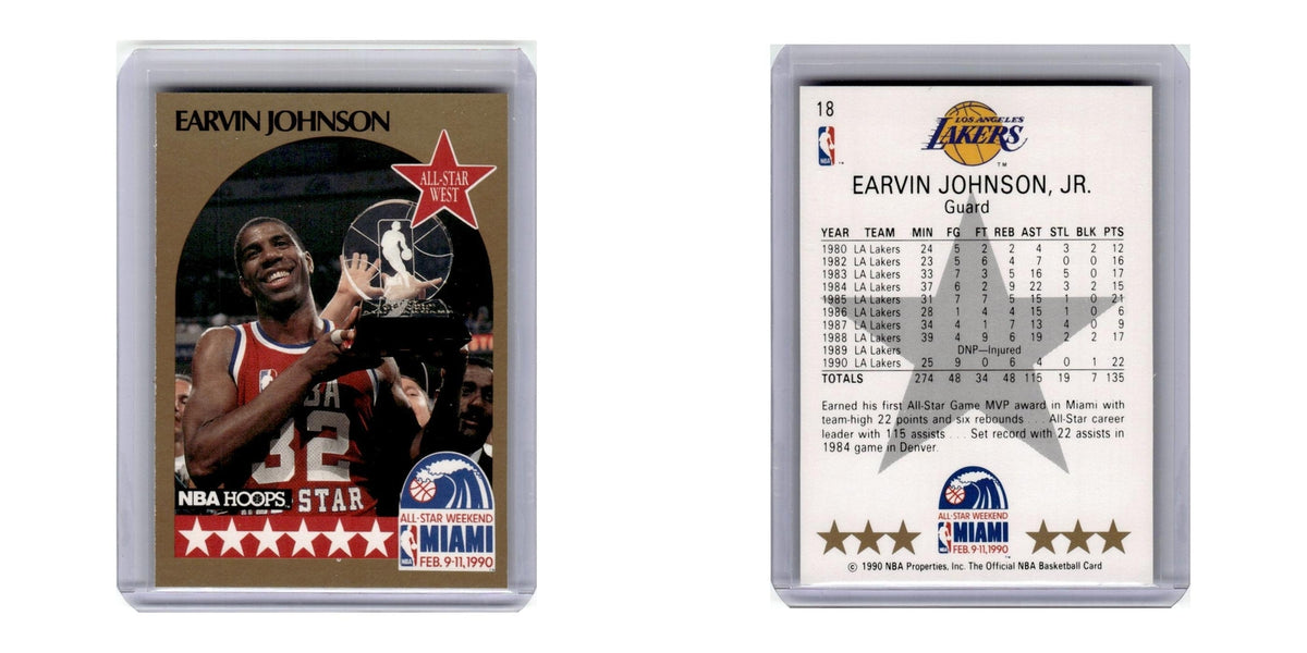 1990 Hoops Earvin Johnson Lakers #18