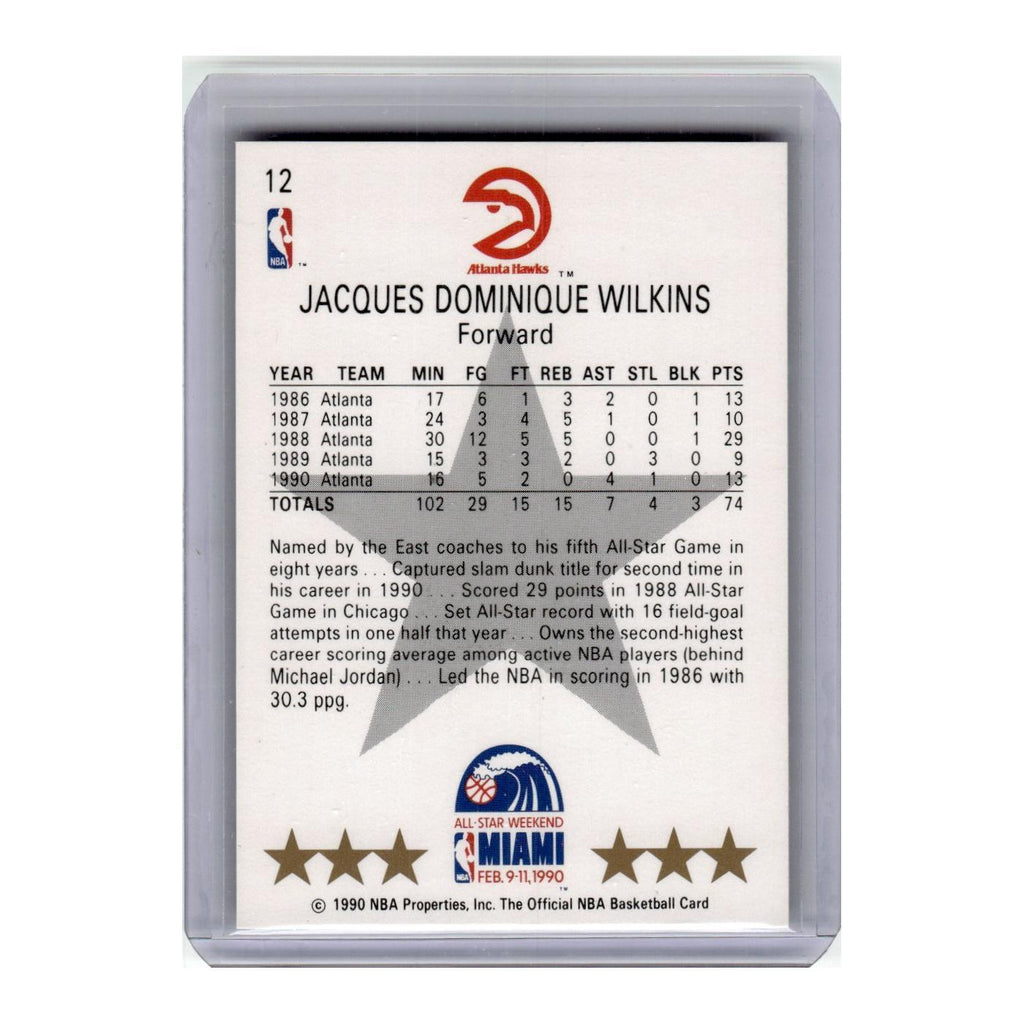 1990 Hoops Dominique Wilkins Hawks #12