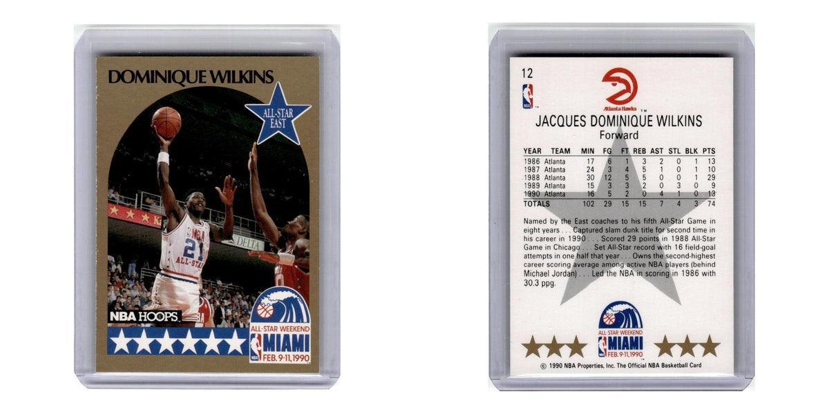 1990 Hoops Dominique Wilkins Hawks #12