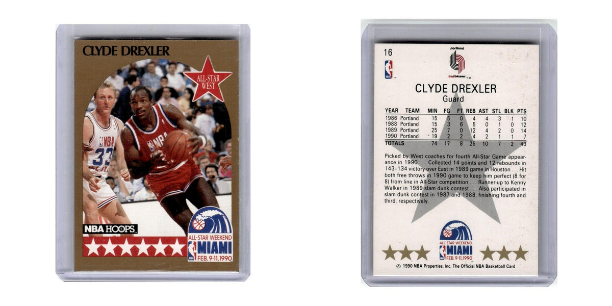 1990 Hoops Clyde Drexler Blazers #16