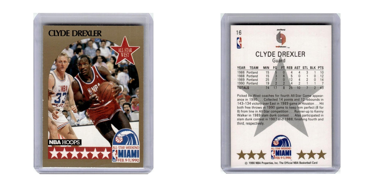 1990 Hoops Clyde Drexler Blazers #16