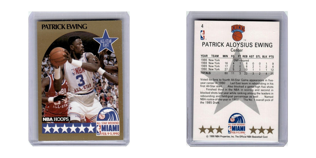 1990 Hoops Patrick Ewing Knicks #4