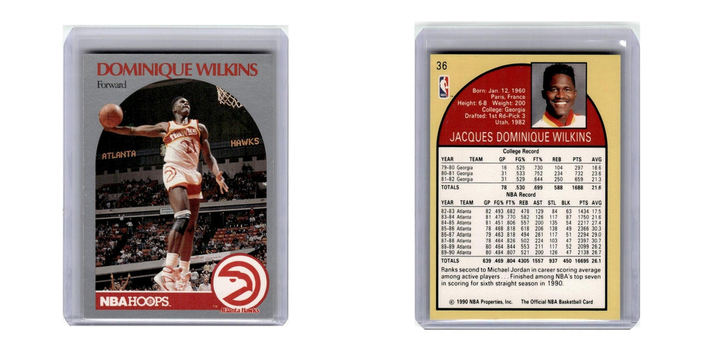 1990 Hoops Dominique Wilkins Hawks #36
