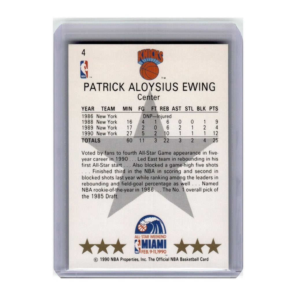 1990 Hoops Patrick Ewing Knicks #4