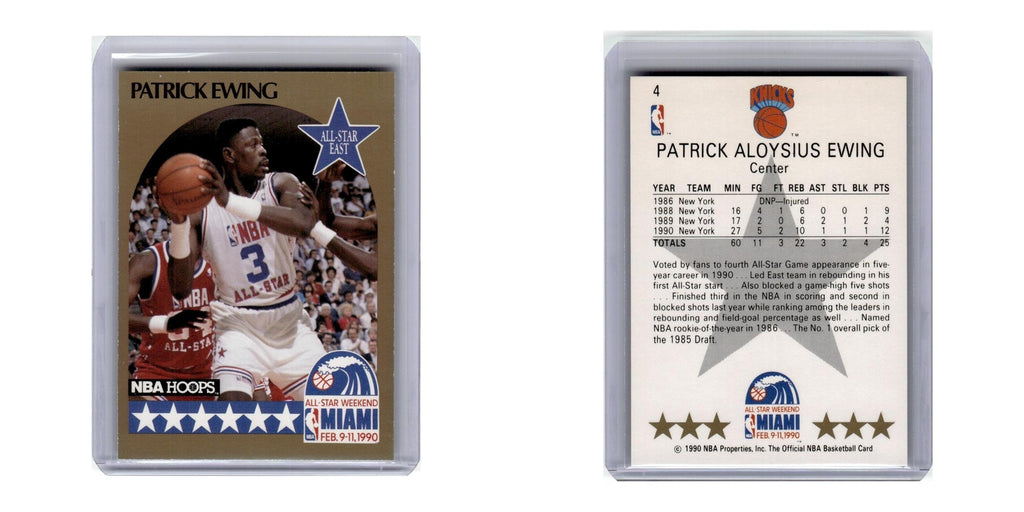 1990 Hoops Patrick Ewing Knicks #4