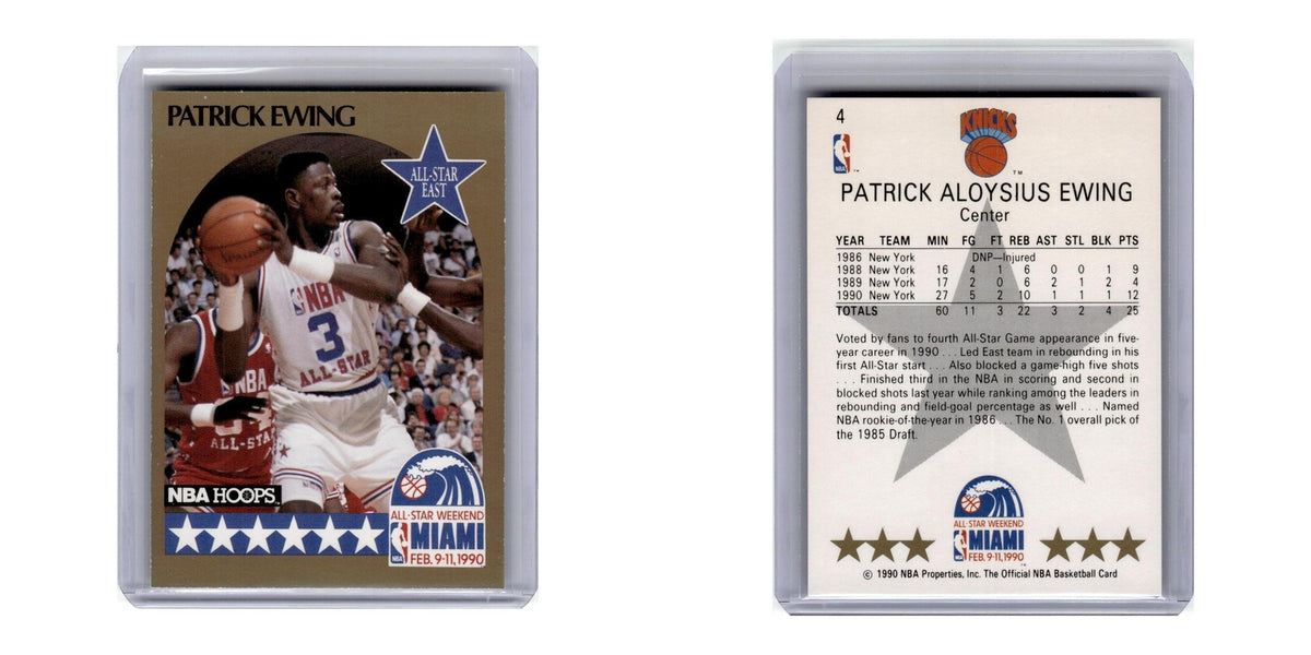 1990 Hoops Patrick Ewing Knicks #4