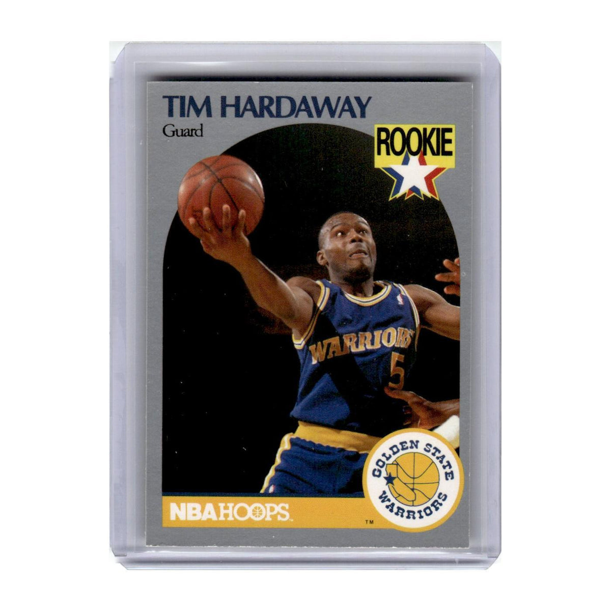 1990 Hoops Tim Hardaway RC Golden State Warriors #113