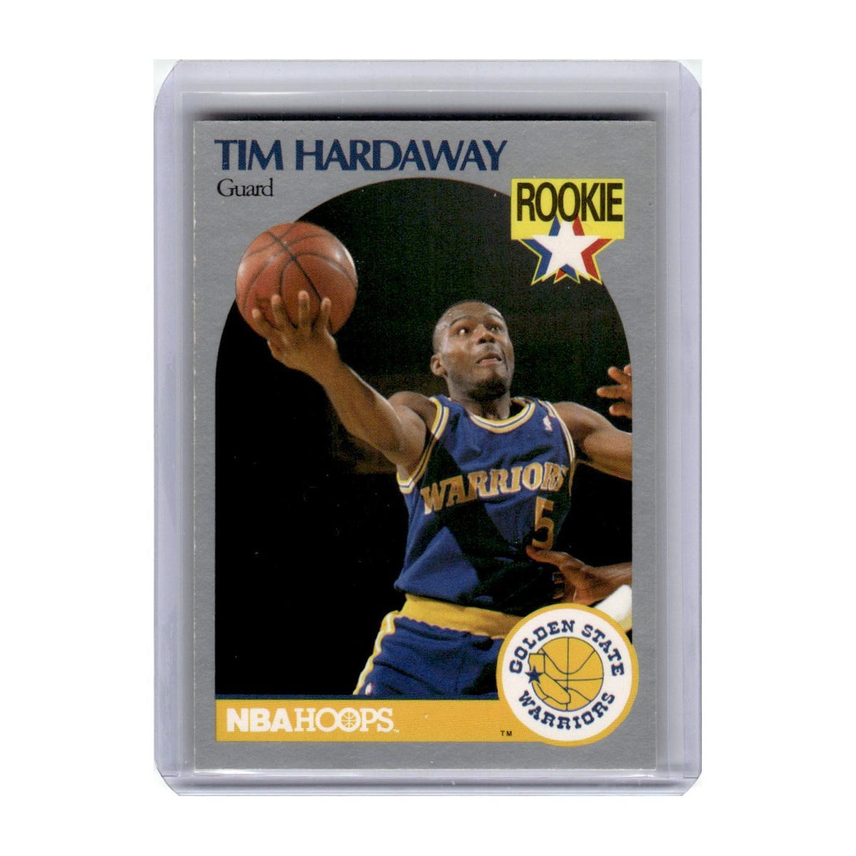 1990 Hoops Tim Hardaway RC Golden State Warriors #113