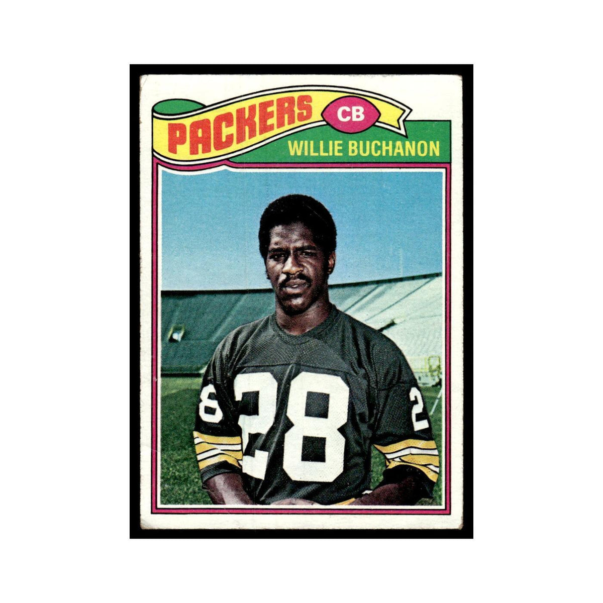 1977 Topps Football Card (Damaged) Willie Buchanon Packers #402