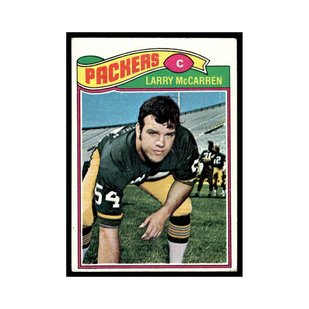 1977 Topps Football Card Larry McCarren Packers #22