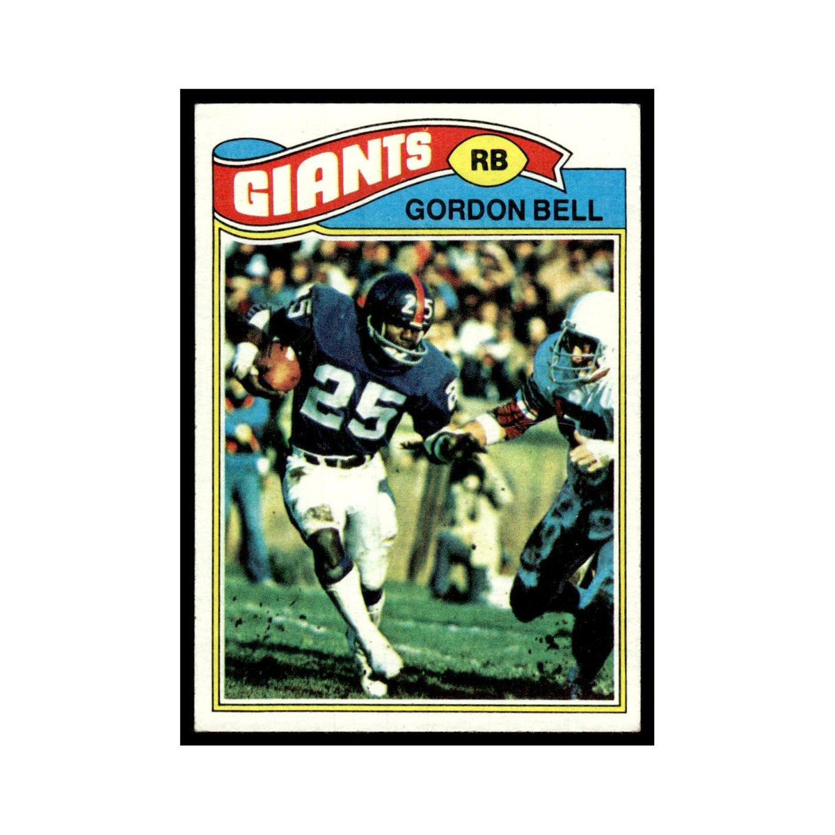 1977 Topps Football Card Gordon Bell Giants #388
