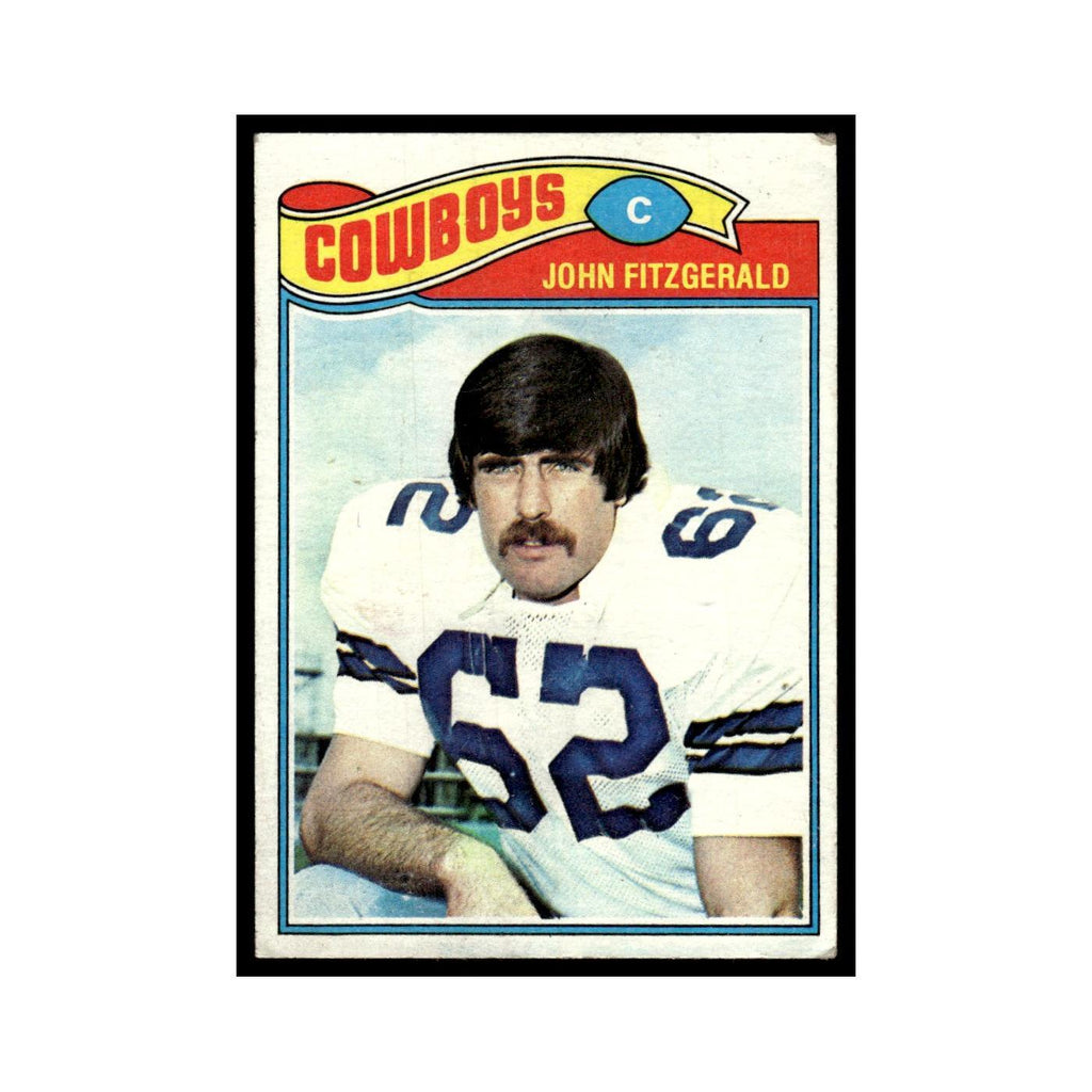 1977 Topps Football Card John Fitzgerald Cowboys #447