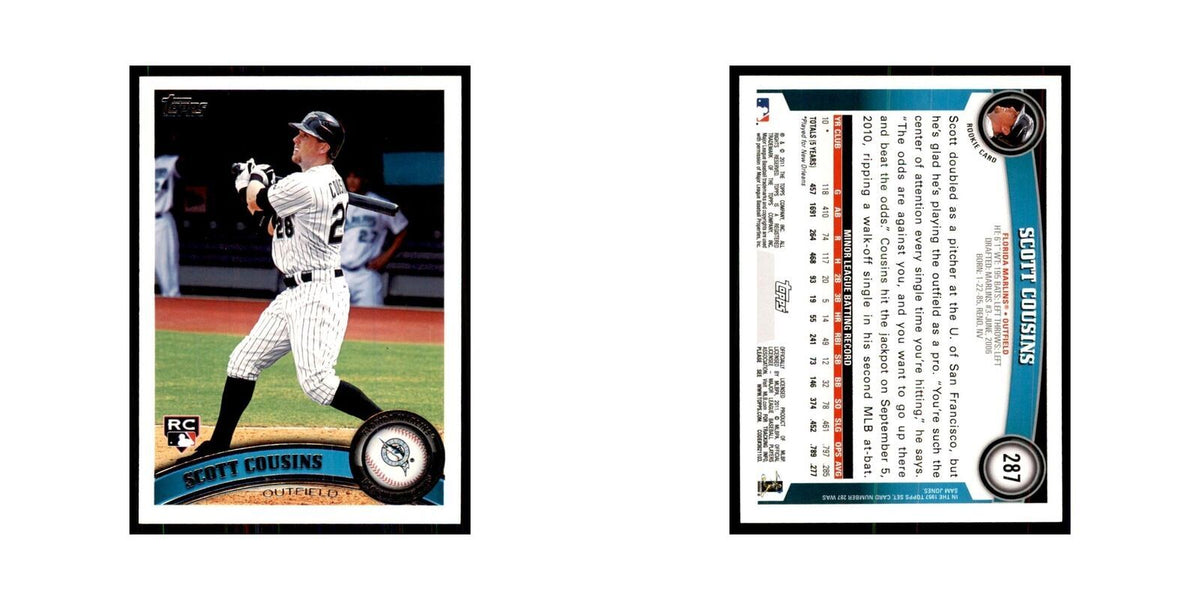 2011 Topps Scott Cousins RC Baseball Cards #287