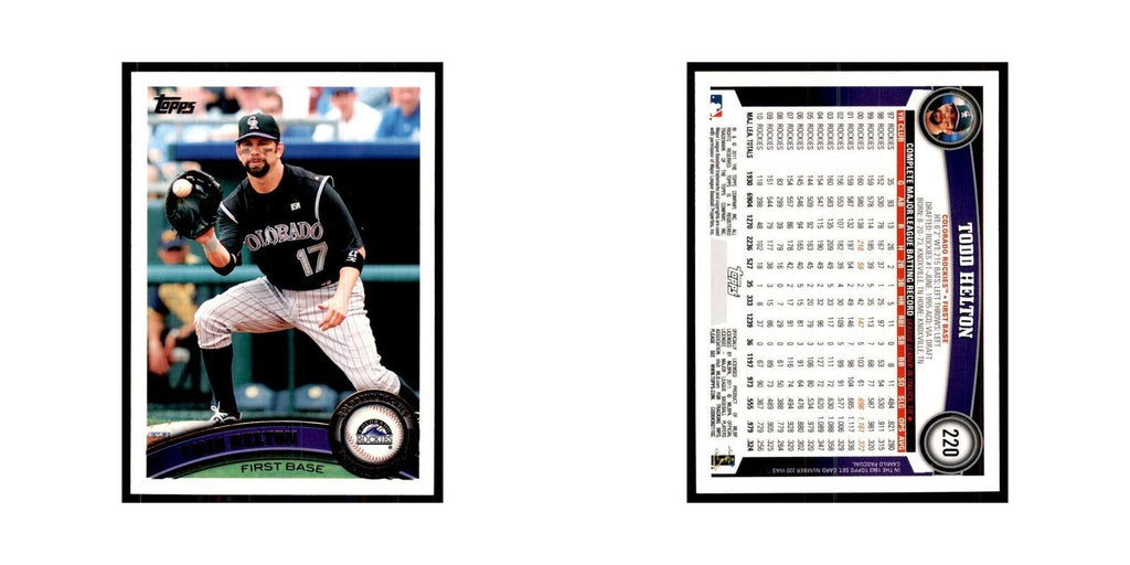 2011 Topps Todd Helton Baseball Cards #220