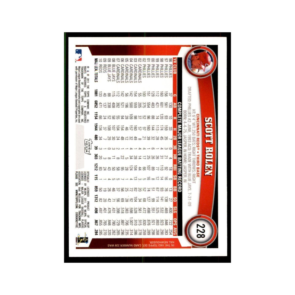 2011 Topps Scott Rolen Baseball Cards #228