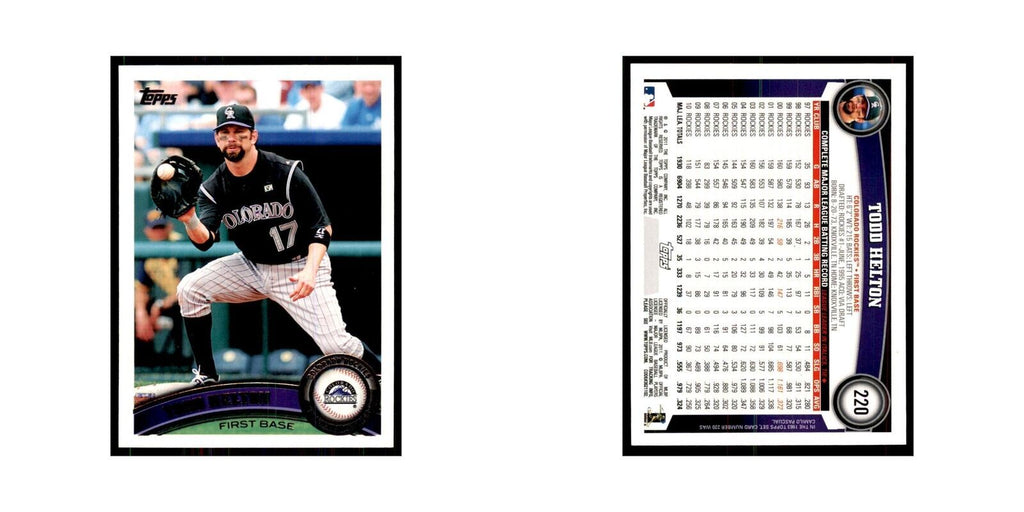 2011 Topps Todd Helton Baseball Cards #220