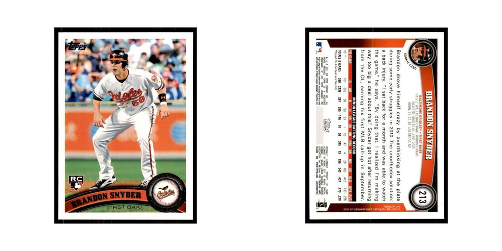 2011 Topps Brandon Snyder RC Baseball Cards #213