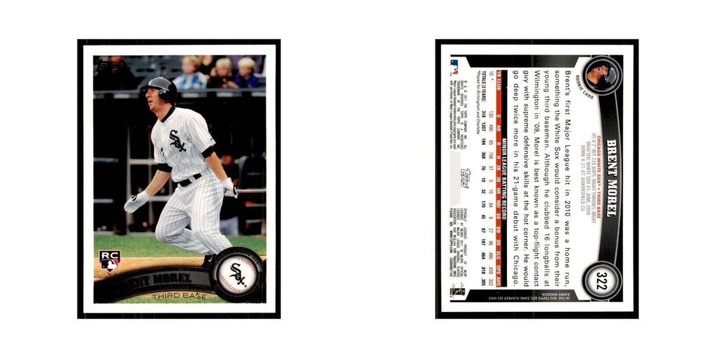 2011 Topps Brent Morel RC Baseball Cards #322