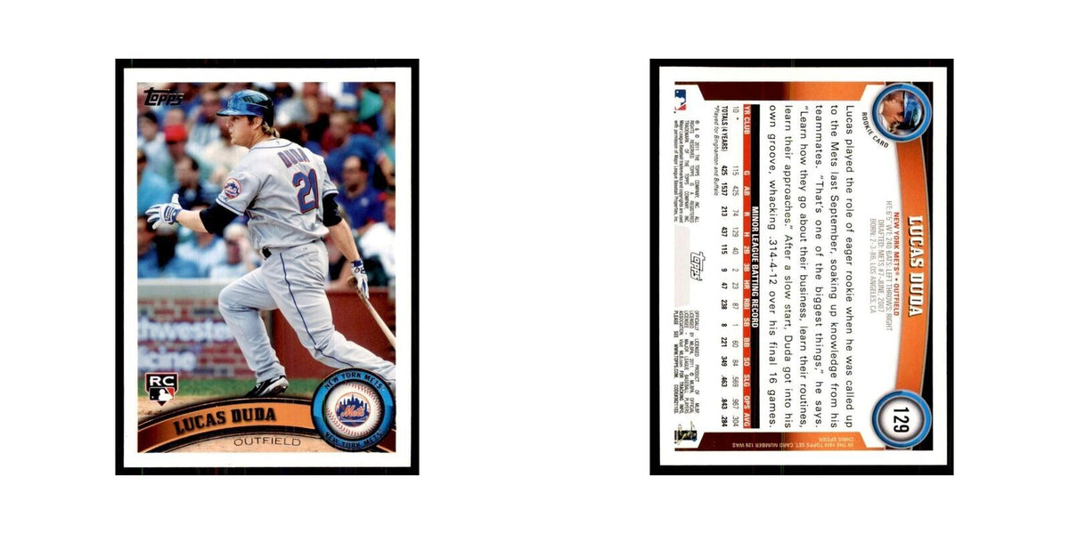 2011 Topps Lucas Duda RC Baseball Cards #129