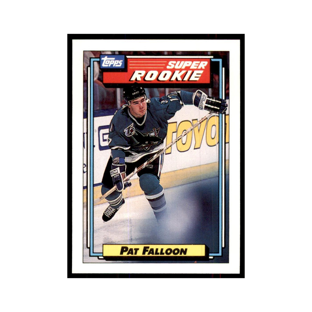Pat Falloon Rookie 1992 Topps #7 Hockey Cards Hockey Card NM