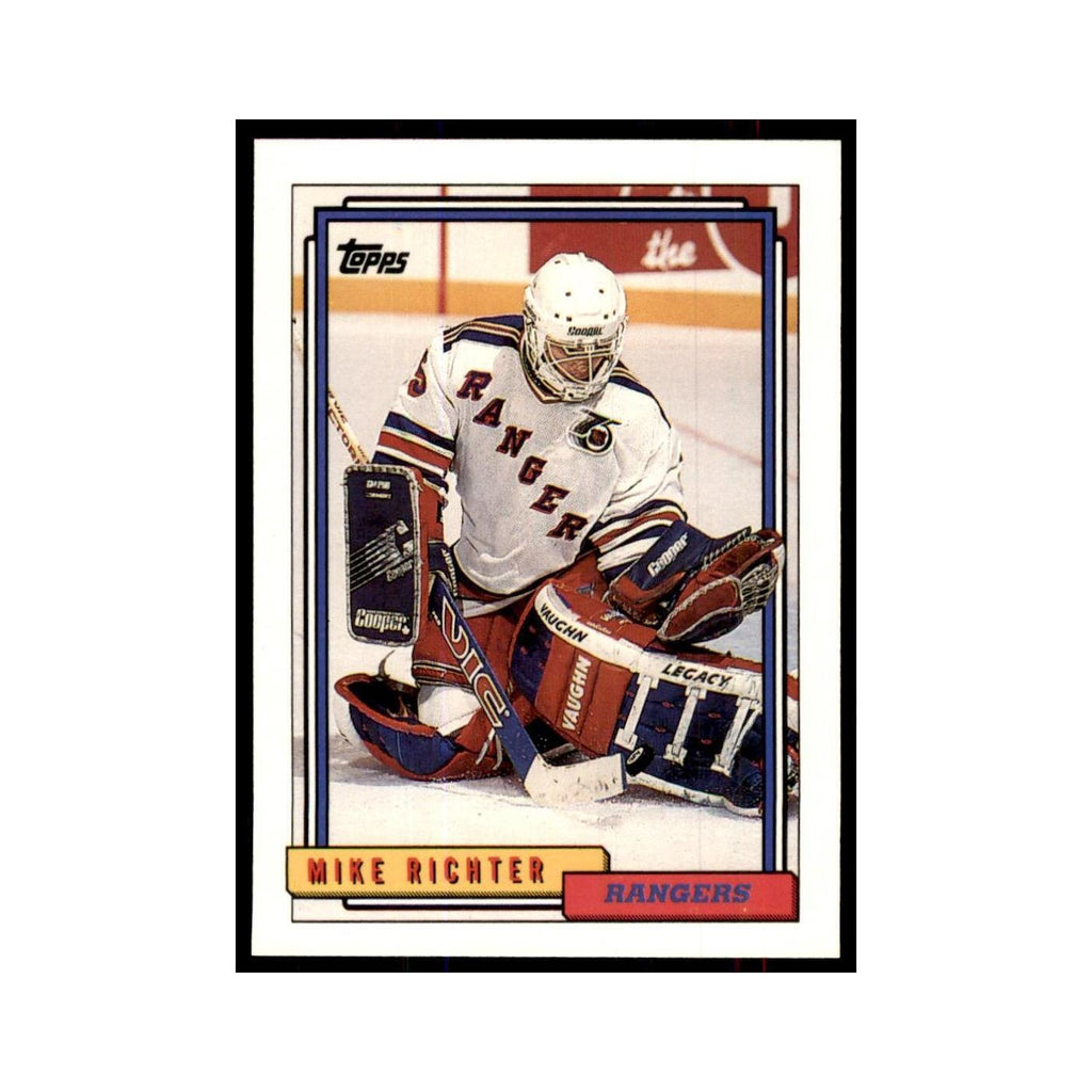 Mike Richter 1992 Topps #367 Hockey Cards Hockey Card NM