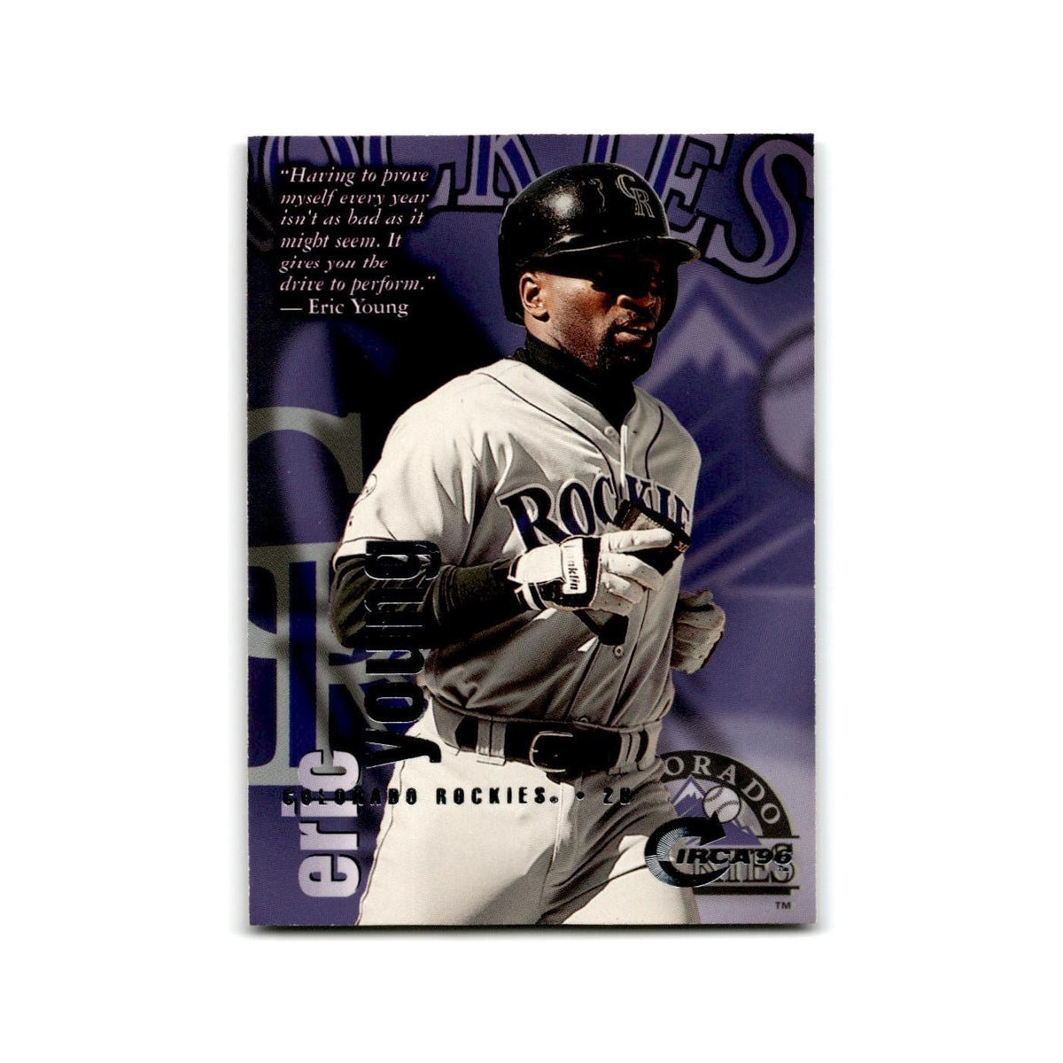 Eric Young 1996 Circa #125 Colorado Rockies Baseball Card NM