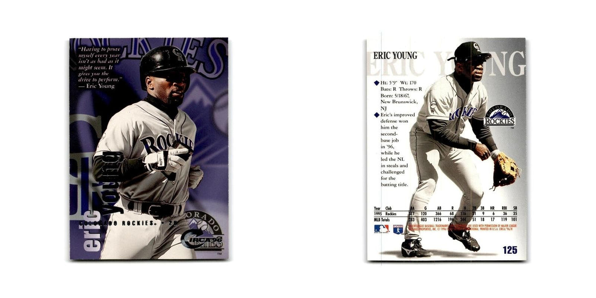 Eric Young 1996 Circa #125 Colorado Rockies Baseball Card NM