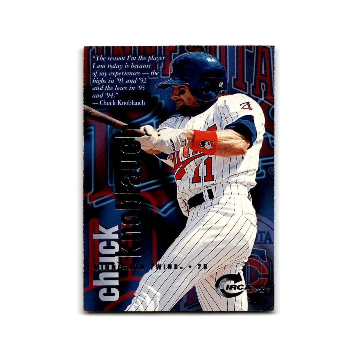 Chuck Knoblauch 1996 Circa #57 Minnesota Twins Baseball Card NM