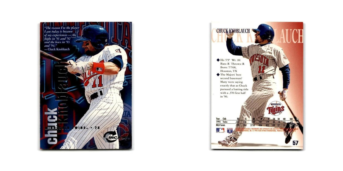 Chuck Knoblauch 1996 Circa #57 Minnesota Twins Baseball Card NM