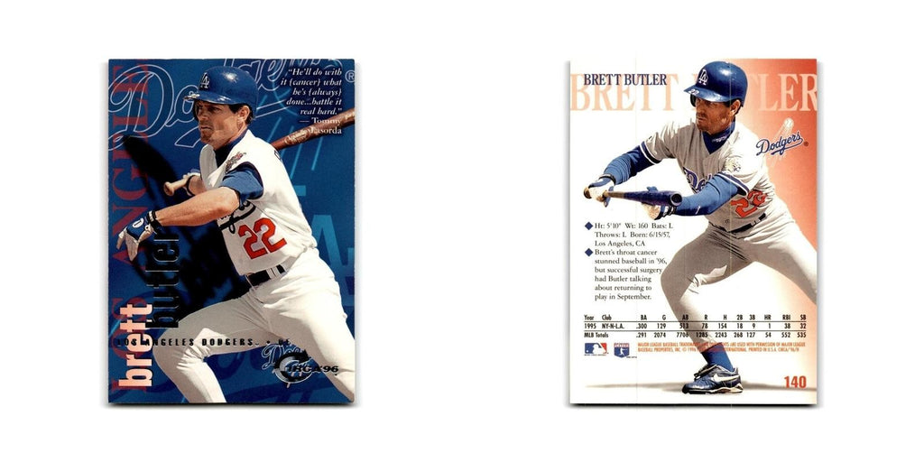 Brett Butler 1996 Circa #140 Los Angeles Dodgers Baseball Card NM