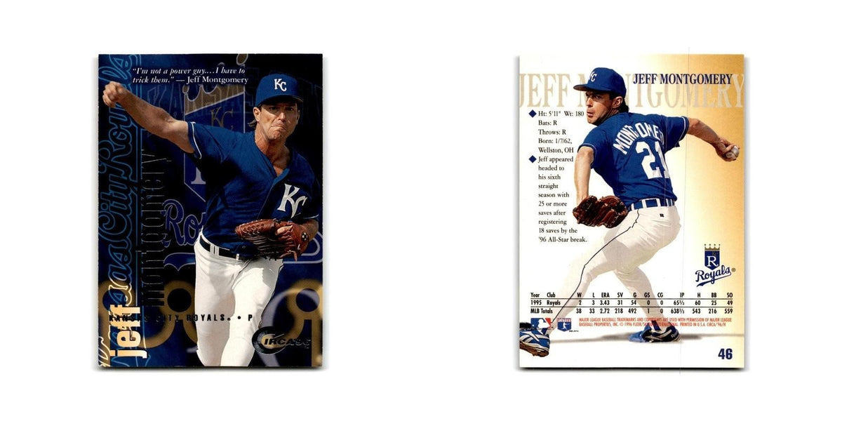 Jeff Montgomery 1996 Circa #46 Kansas City Royals Baseball Card NM