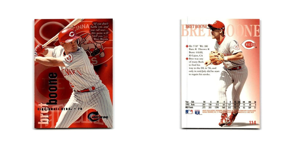 Bret Boone 1996 Circa #114 Cincinnati Reds Baseball Card NM