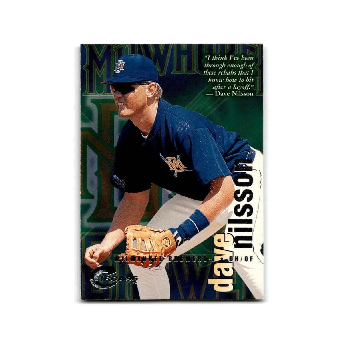 Dave Nilsson 1996 Circa #52 Milwaukee Brewers Baseball Card NM