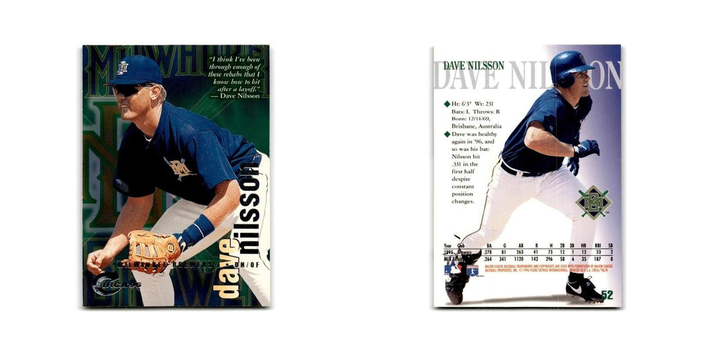 Dave Nilsson 1996 Circa #52 Milwaukee Brewers Baseball Card NM