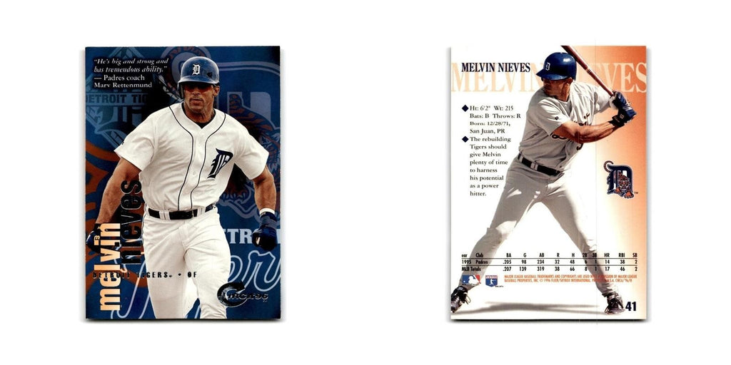 Melvin Nieves 1996 Circa #41 Detroit Tigers Baseball Card NM