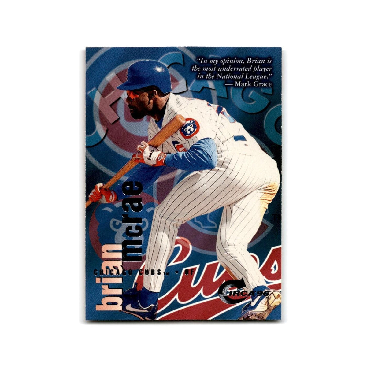 Brian McRae 1996 Circa #110 Chicago Cubs Baseball Card NM