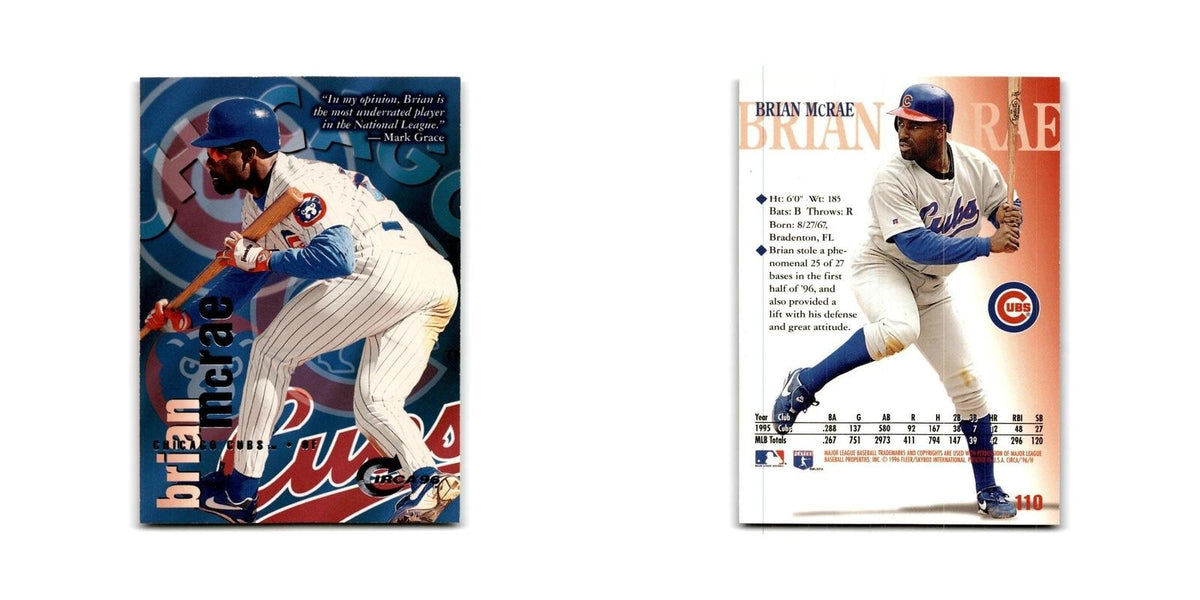 Brian McRae 1996 Circa #110 Chicago Cubs Baseball Card NM