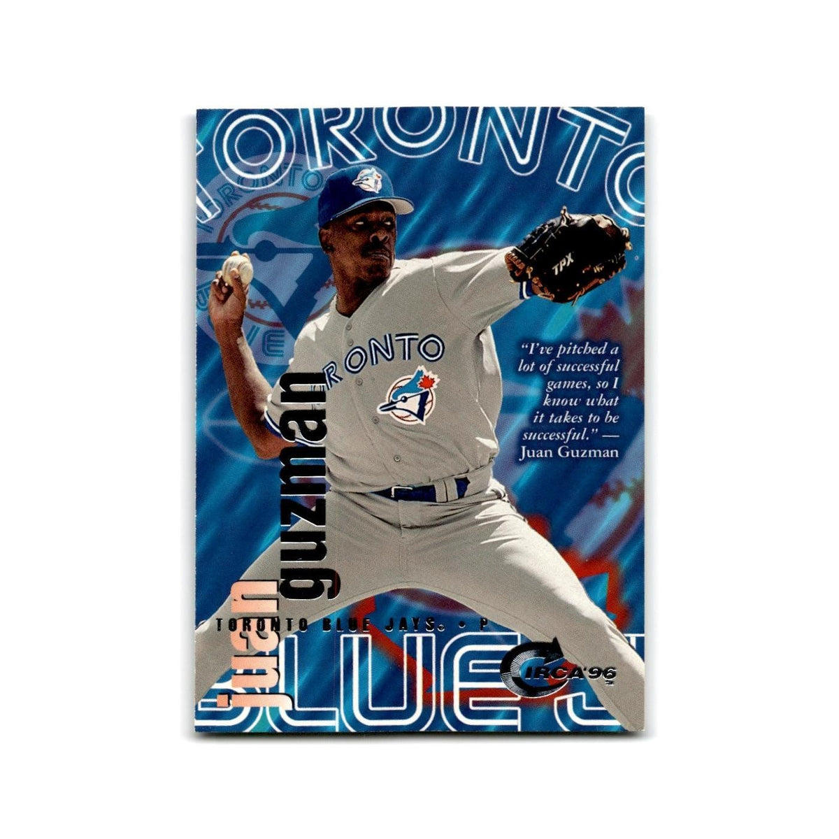 Juan Guzman 1996 Circa #95 Toronto Blue Jays Baseball Card NM