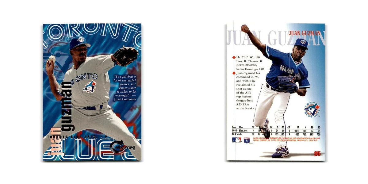 Juan Guzman 1996 Circa #95 Toronto Blue Jays Baseball Card NM