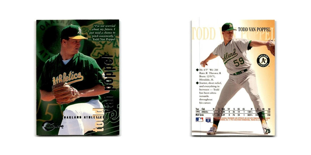 Todd Van Poppel 1996 Circa #75 Oakland Athletics Baseball Card NM