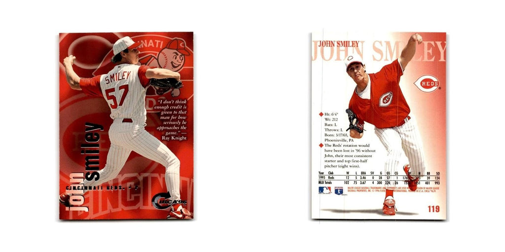 John Smiley 1996 Circa #119 Cincinnati Reds Baseball Card NM