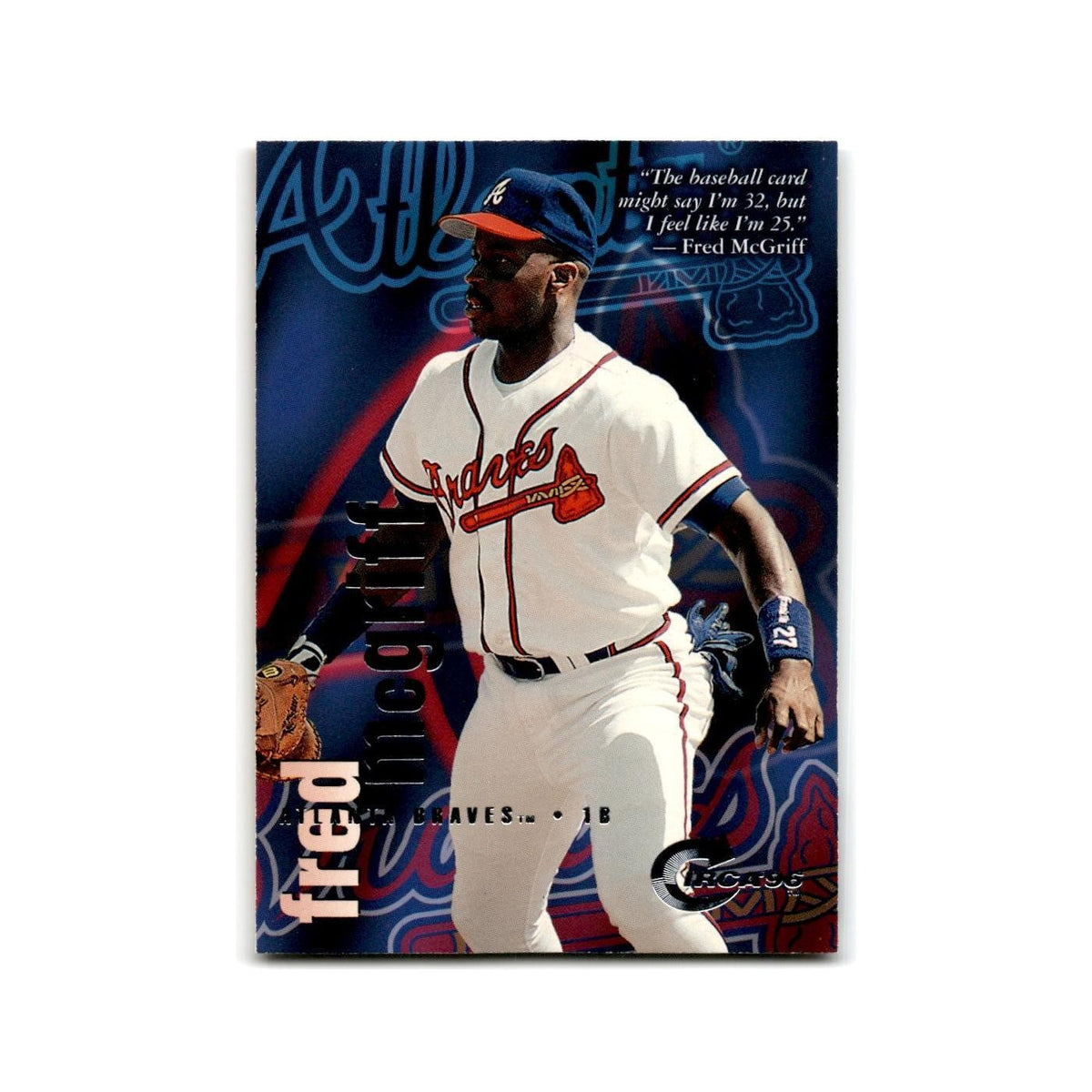 Fred McGriff 1996 Circa #106 Atlanta Braves Baseball Card NM