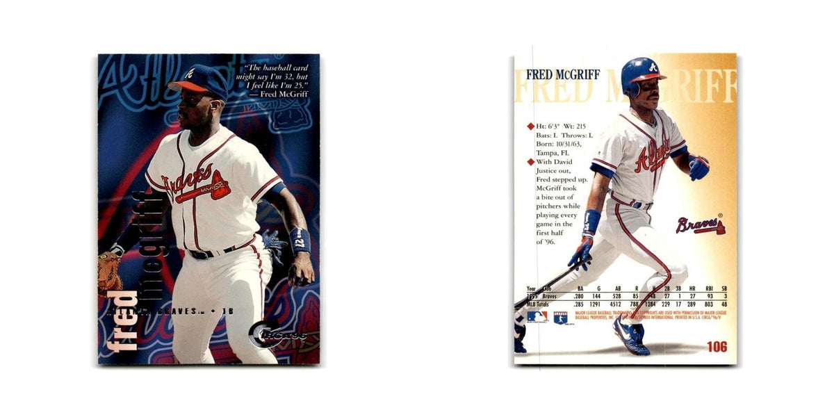 Fred McGriff 1996 Circa #106 Atlanta Braves Baseball Card NM